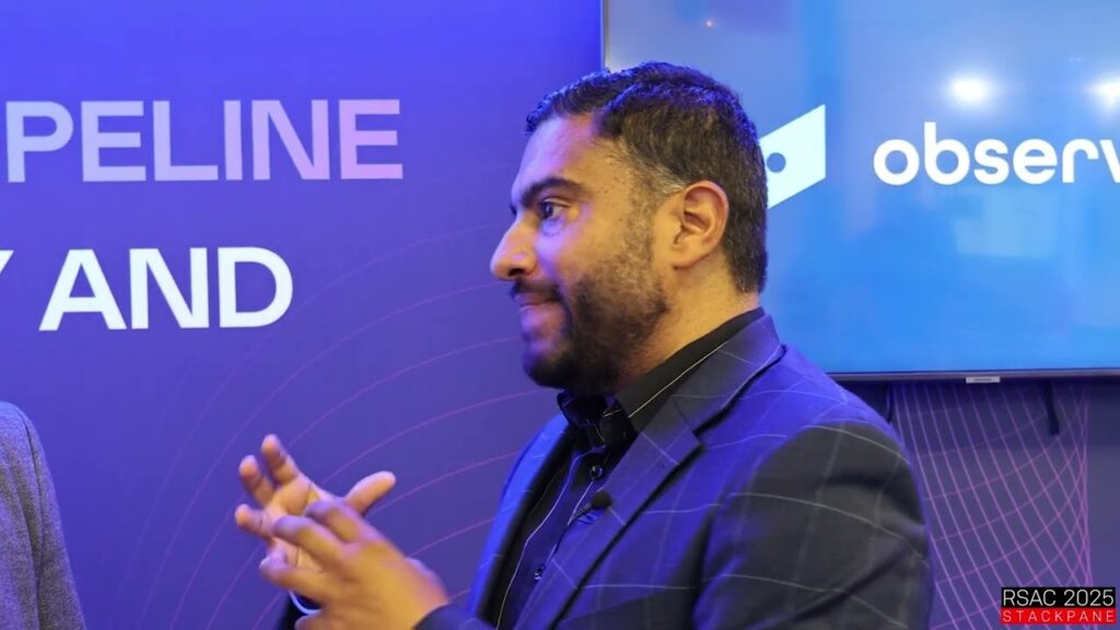 YouTube thumbnail: A Dialogue with Ricky Arora of Observo AI | RSAC 2025