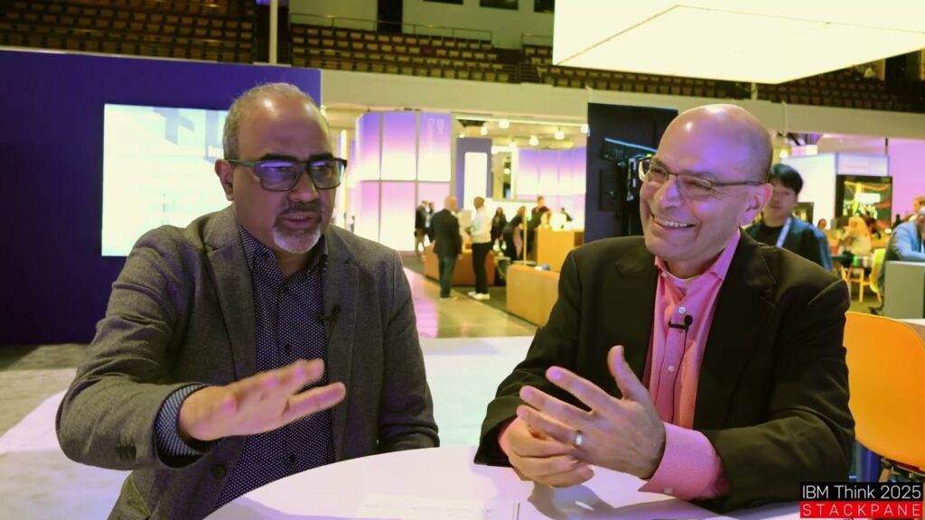 YouTube thumbnail: IBM Think 2025 | Crawford Del Prete and Sarbjeet Johal