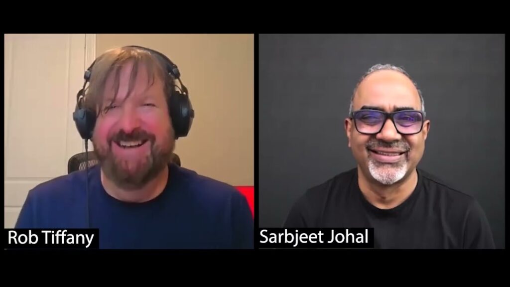 YouTube thumbnail: Microsoft Build Announcements and the Future of AI | Rob Tiffany and Sarbjeet Johal