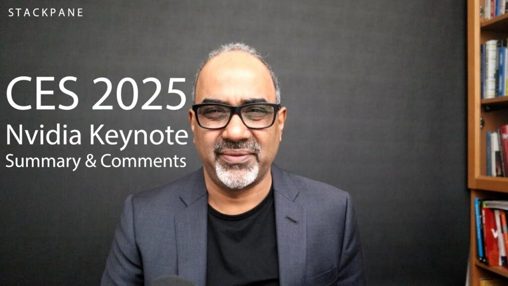YouTube thumbnail: NVIDIA’s CES 2025 Keynote | Summary and Commentary