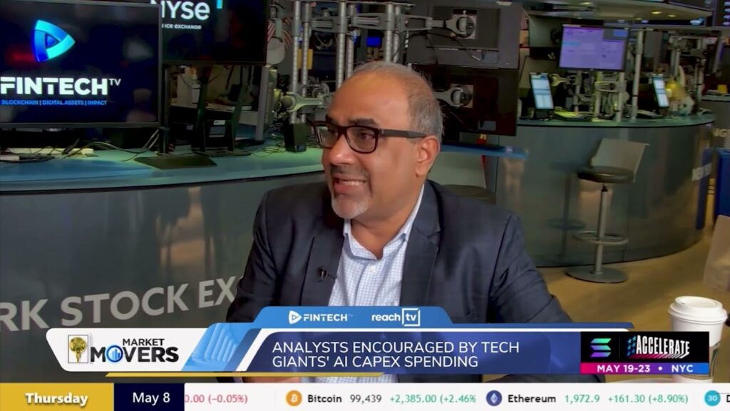 YouTube thumbnail: Sarbjeet Johal on Fintech.TV at the NYSE | May 2025