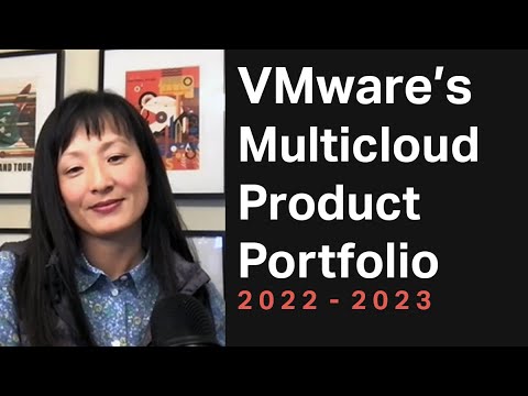 YouTube thumbnail: VMware’s Multicloud Strategy | Betty Junod and Sarbjeet Johal