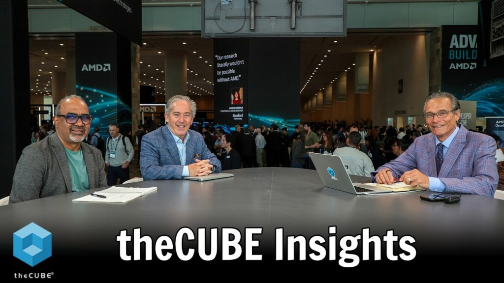 YouTube thumbnail for theCUBE Insights Day 2 panel at AMD Advancing AI 2026